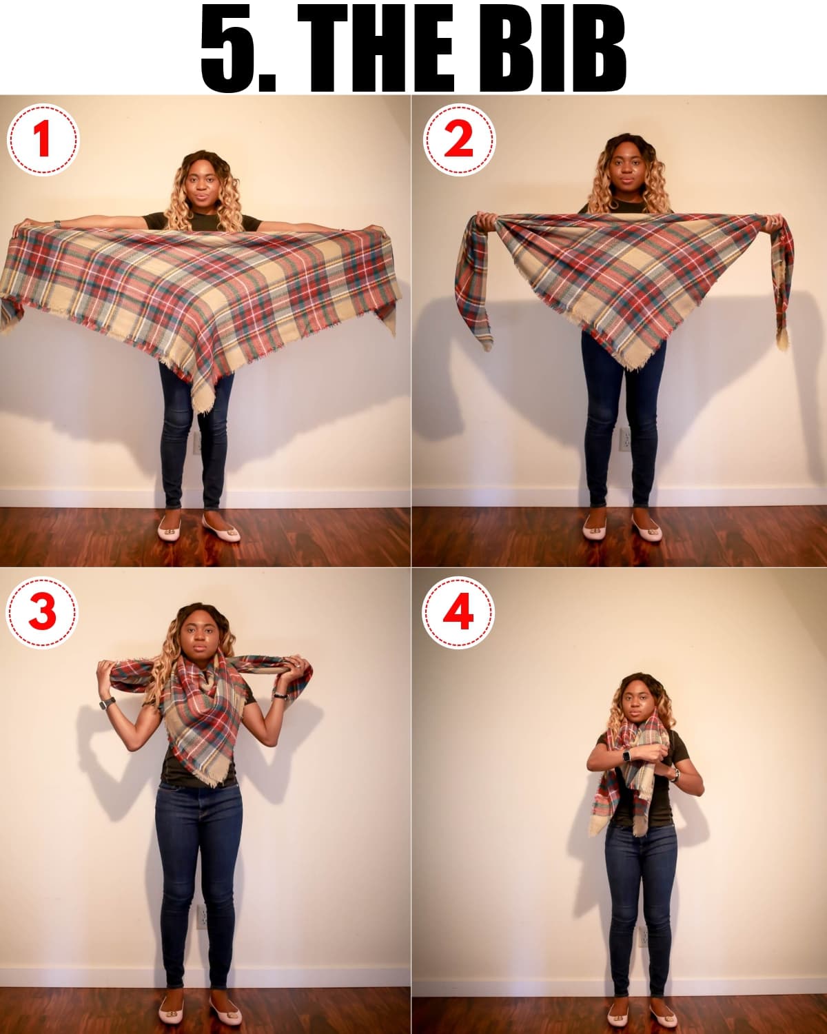 Learning how to tie a blanket scarf might seem like a daunting task. Here are 5 easiest ways to wear a scarf this year.