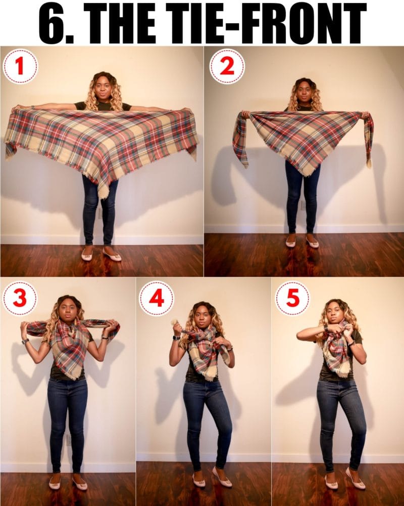 How to Tie a Blanket Scarf in February 2024 5+ EASIEST Ways to Wear a