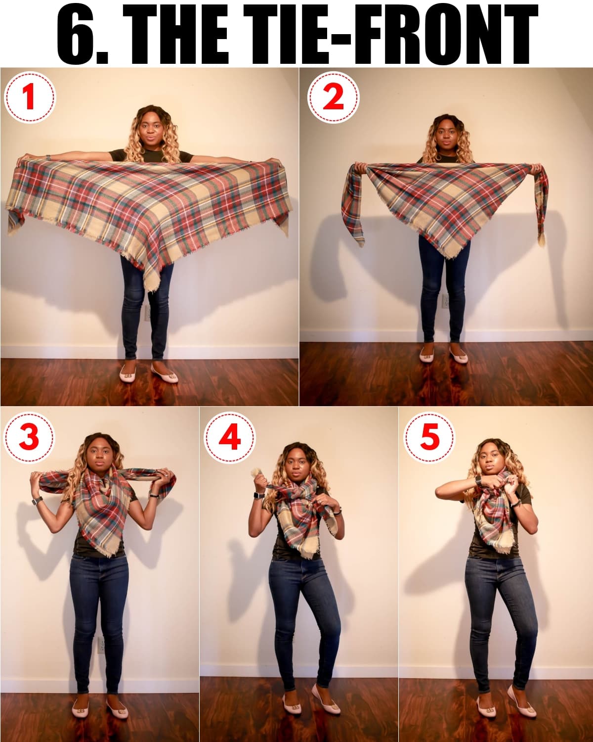 Whether you’re a fan infinity scarves or simple rectangle scarves, you’re going to love blanket scarves even more. Square scarves like large blanket scarves are stylish yet functional. Here are 5 simplest ways to tie a scarf this year. 