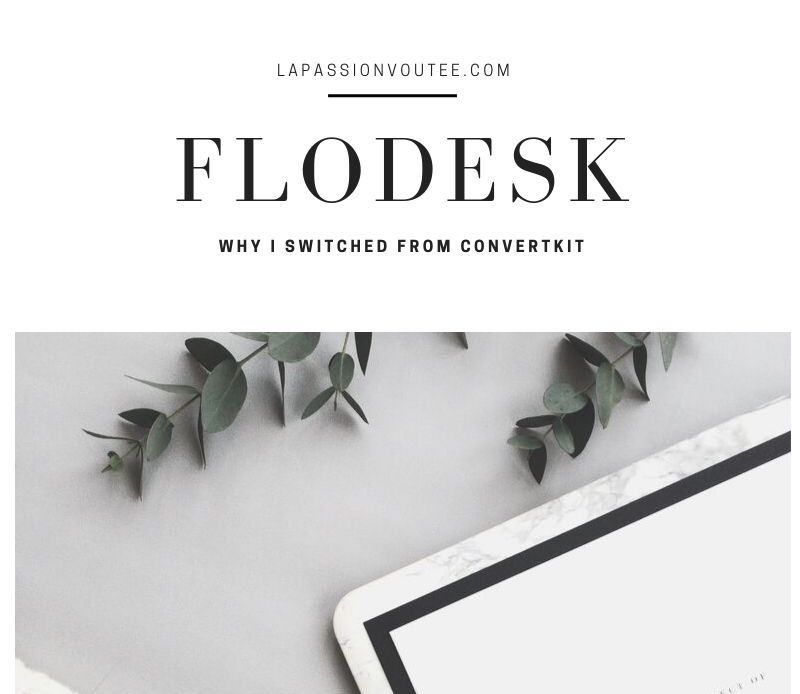 #flodesk Why I switched to Flodesk from ConvertKit after three years. Sharing an honest review of both email marketing software and discussing which one is better/right for you. #convertkit #emailmarketingtips 