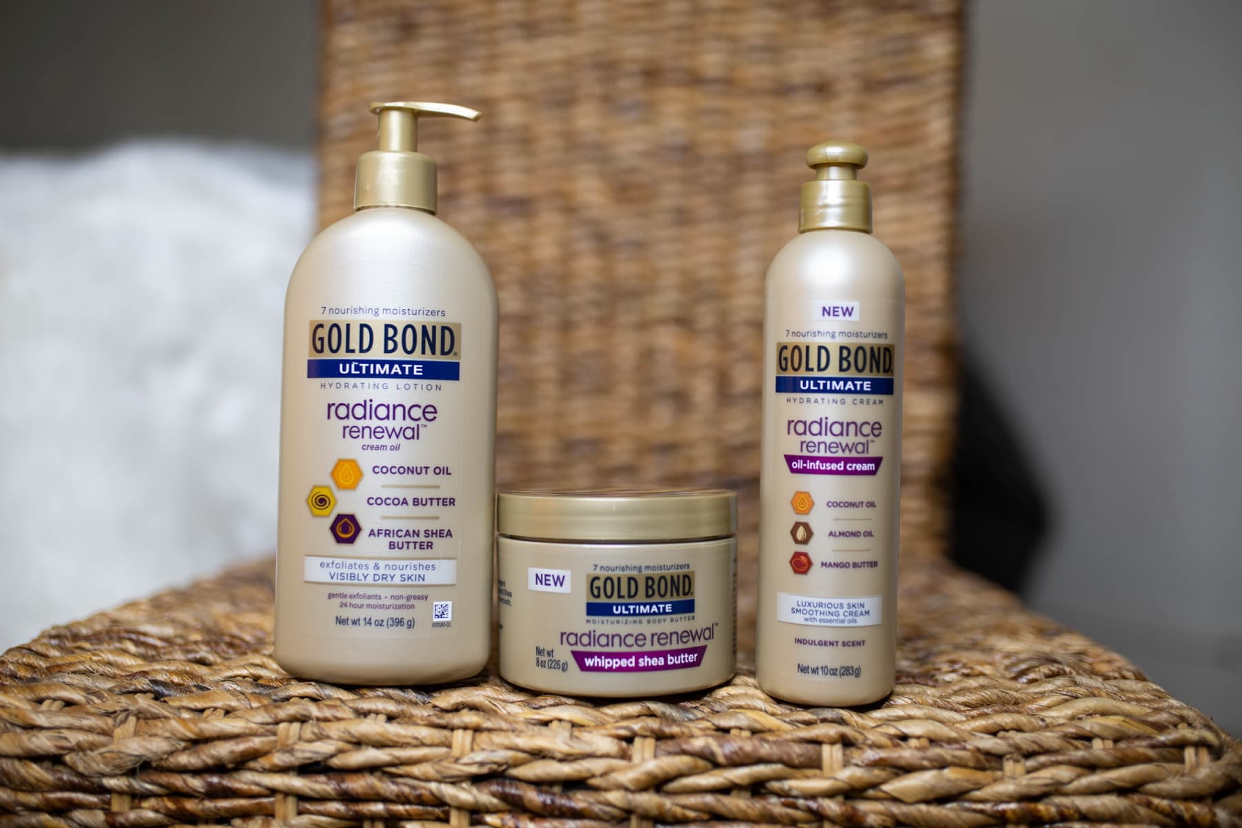 Gold Bond Radiance Renewal Review: Oil-Infused Cream, Lotion, Whipped Shea Butter