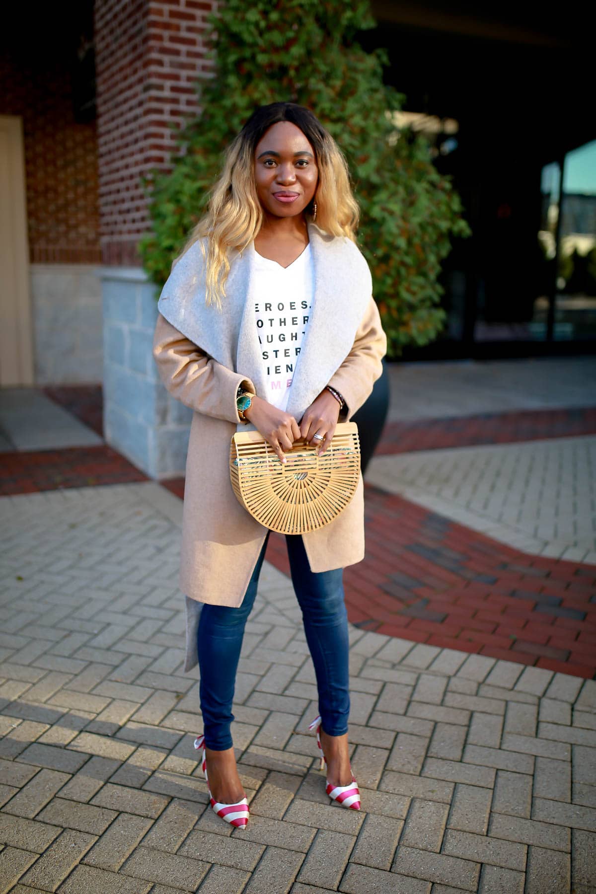 Fashion and lifestyle blogger, Louisa, shares how you can upgrade your denim and tee outfit with items you already have. And for fall, a trench coat or trendy wool jacket will keep you cozy and chic. Here’s how!