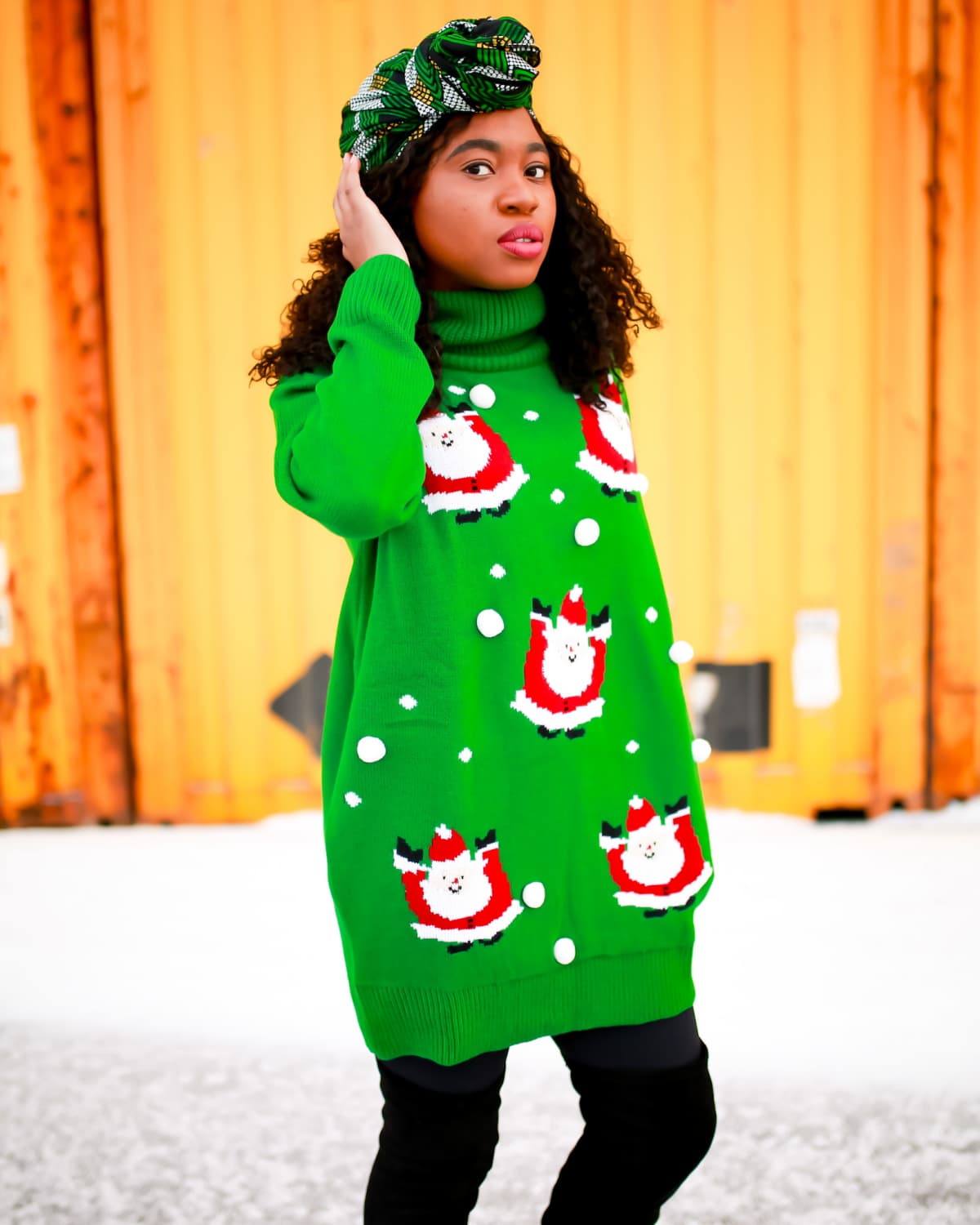 This is the cutest ugly Christmas sweater everyone is talking. Why you should get this cozy holiday dress and where to get it under $40. #christmassweaters #christmasdress