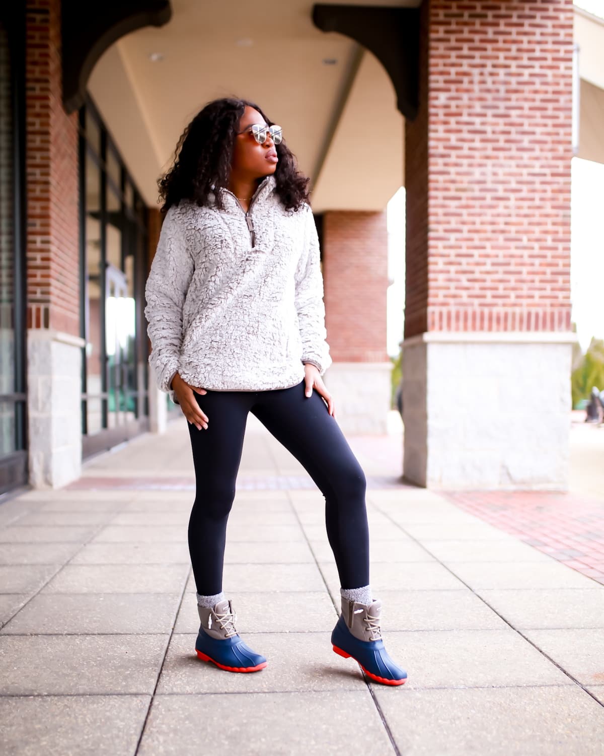 black sperrys outfit