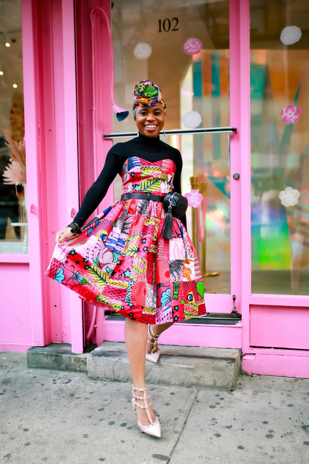 ankara midi gown styles