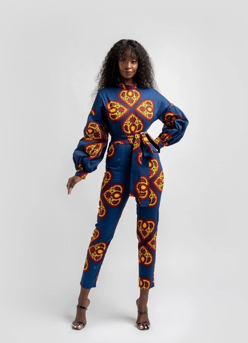 long sleeve ankara dresses