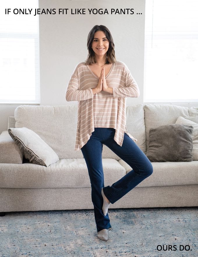 Move over yoga pants Is performance denim the new goto for busy moms