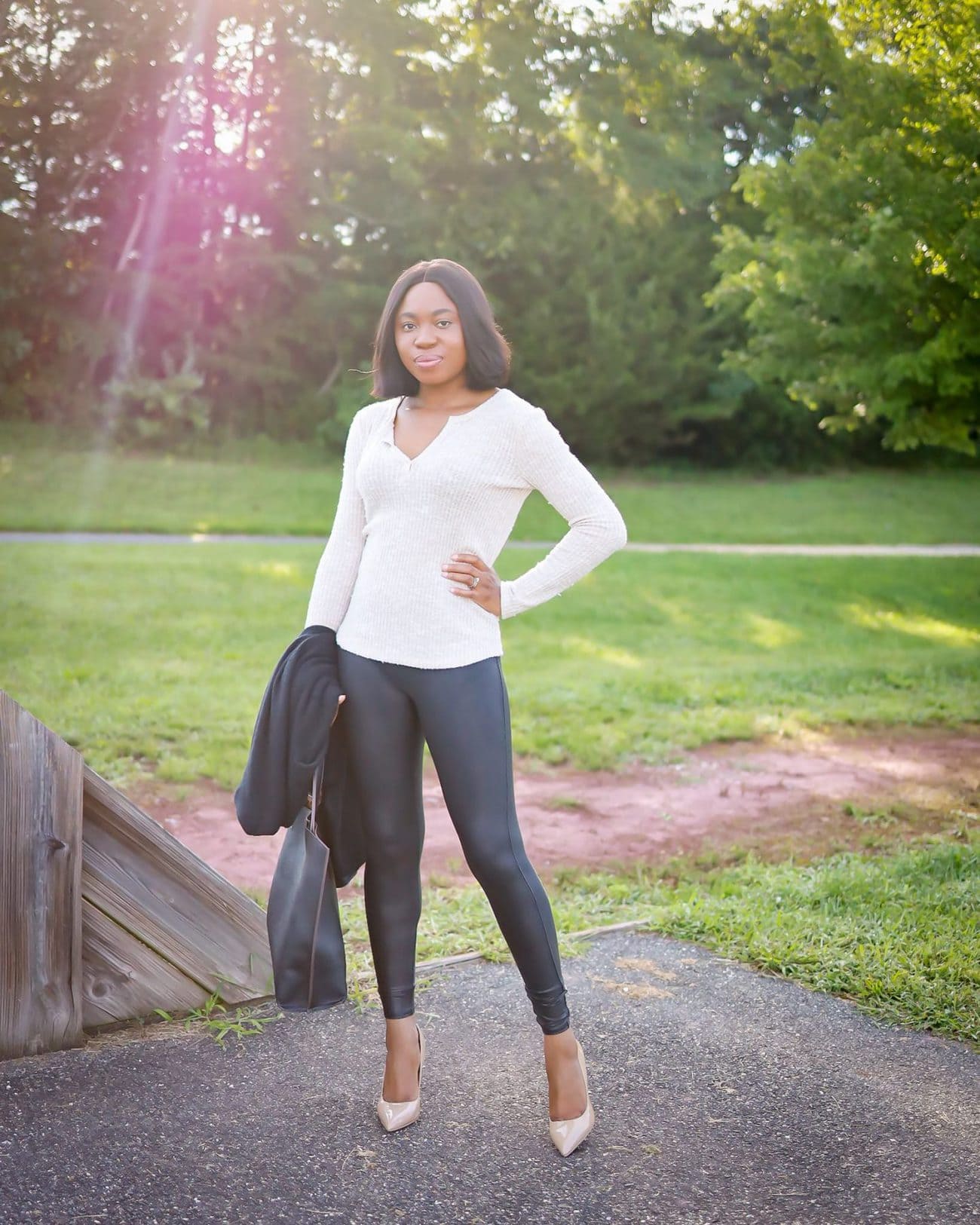 2020 Nordstrom Anniversary Sale blogger picks including the super hyped Spanx faux leather leggings and Barefoot Dreams CozyChic cardigan.