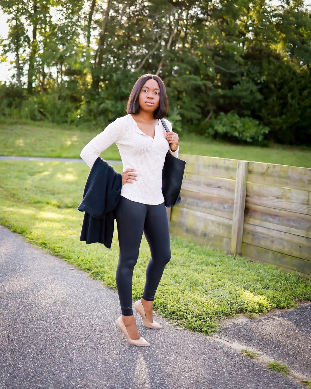 2020 Nordstrom Anniversary Sale blogger picks including the super hyped Spanx faux leather leggings and Barefoot Dreams CozyChic cardigan.