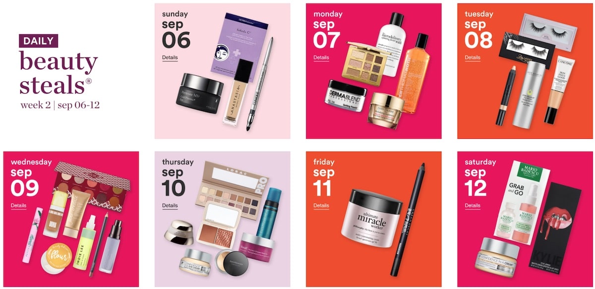 This year's Ulta 21 Days of Beauty sale runs August 30th - September 19th, 2020. You can save up to 50 percent on beauty essentials and products that rarely ever go on sale. Discount include beauty brands like Dermalogica, Exuviance, Tula, Elemis, Juice Beauty and more.