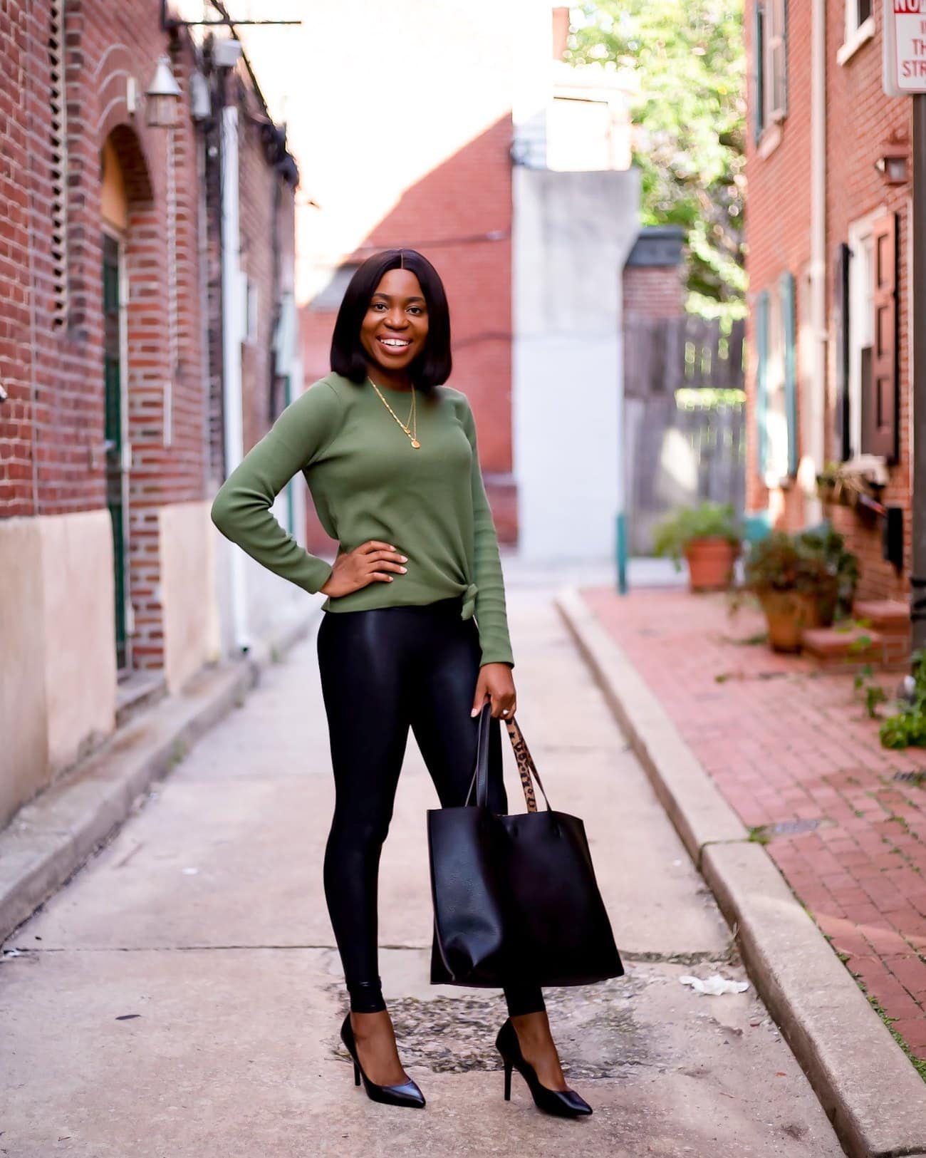 Spanx Petite Legging in Brown