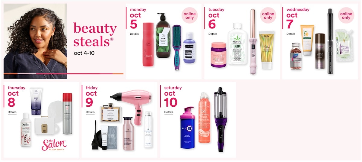 The 2020 Ulta Beauty’s Fall Gorgeous Hair Event is a great opportunity to save 50% off professional haircare products from shampoos and conditioners to hot air tools.