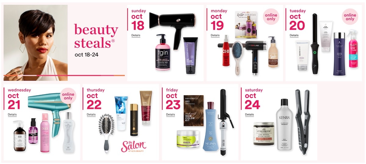 The 2020 Ulta Beauty’s Fall Gorgeous Hair Event is a great opportunity to save 50% off professional haircare products from shampoos and conditioners to hot air tools.