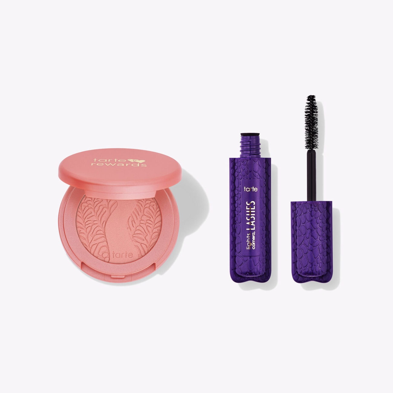Tarte Cosmetics Birthday Gift for Tarte Rewards Members - Amazonian clay 12-hr blush and Lights, camera, lashes 4-in-1 mascara