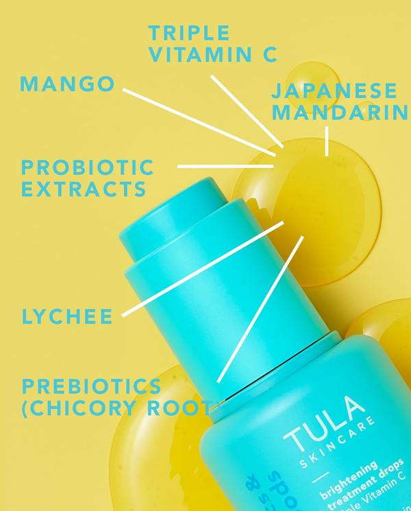 Tula Skincare Brightening Treatment Drops Triple Vitamin C Serum