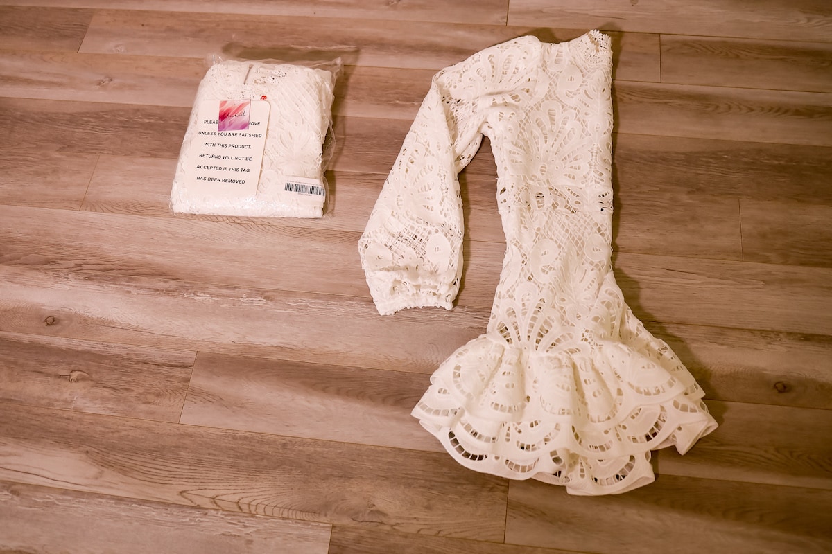 chicwish white lace dress
