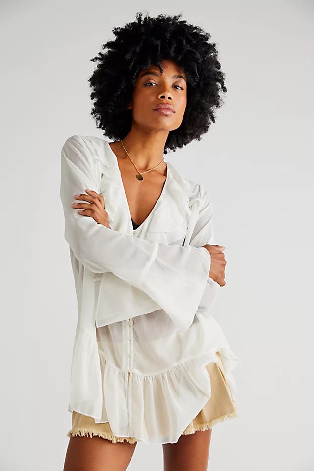 Free People Callie Sheer Tunic