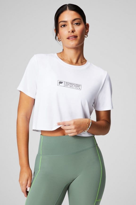 Dry Flex Ultra Cropped Short Sleeve Tee Fabletics