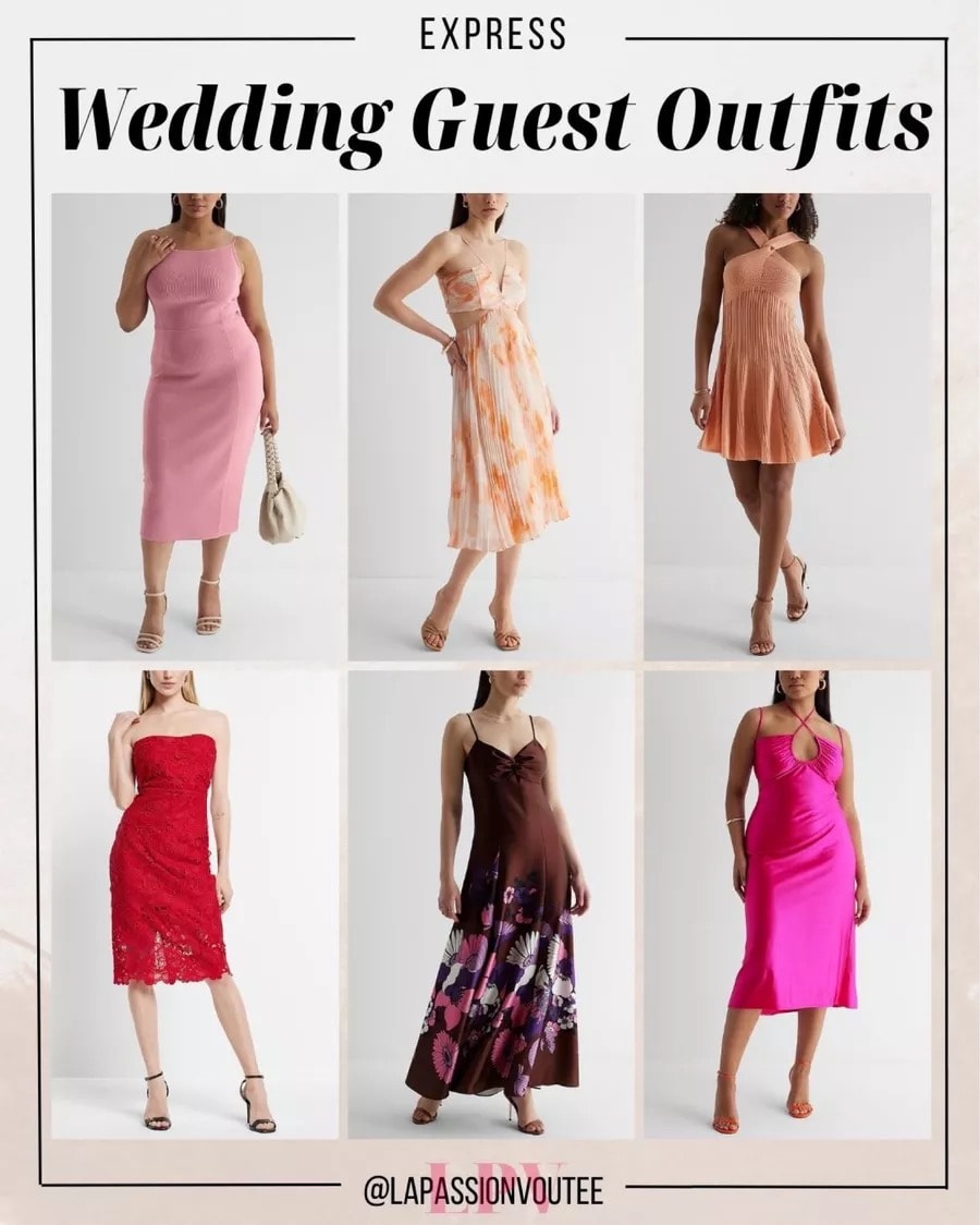 Express wedding guest outfits for women