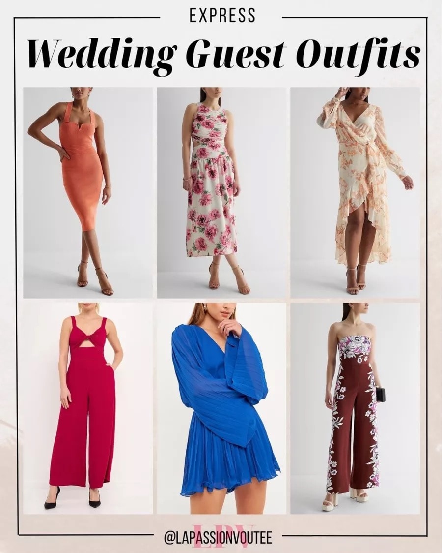 Express wedding guest outfits