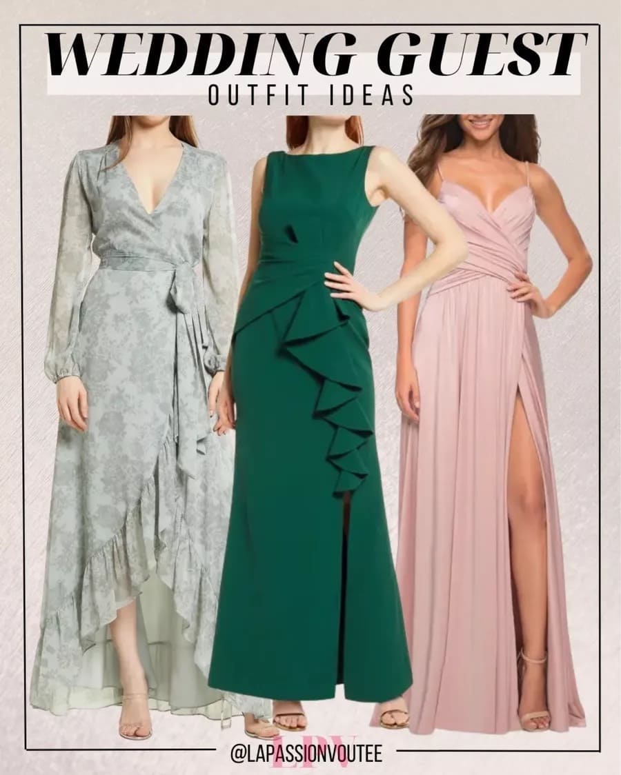 wedding guest outfit ideas maxi length