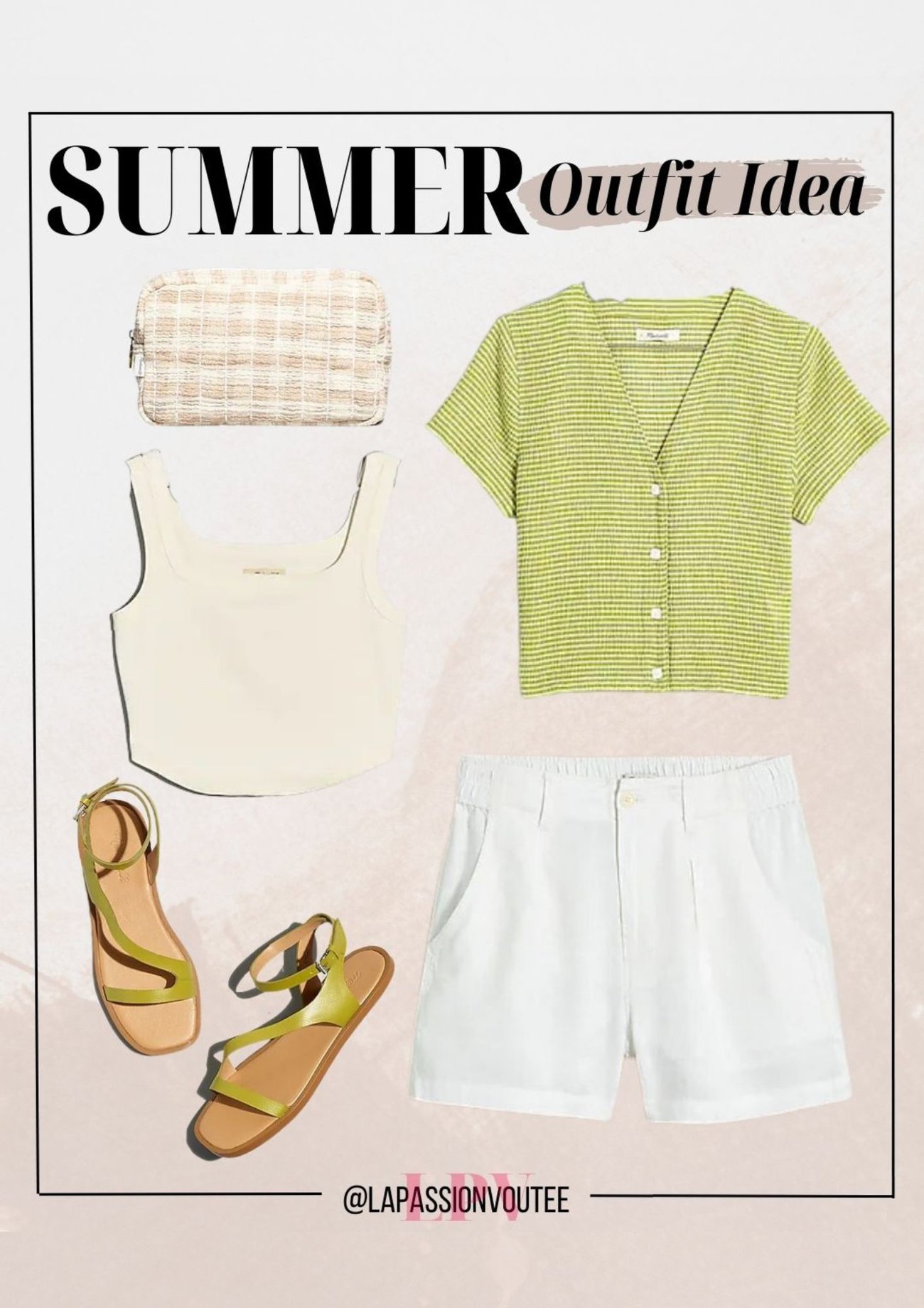 Summer Outfit Button front Top The Neale Short