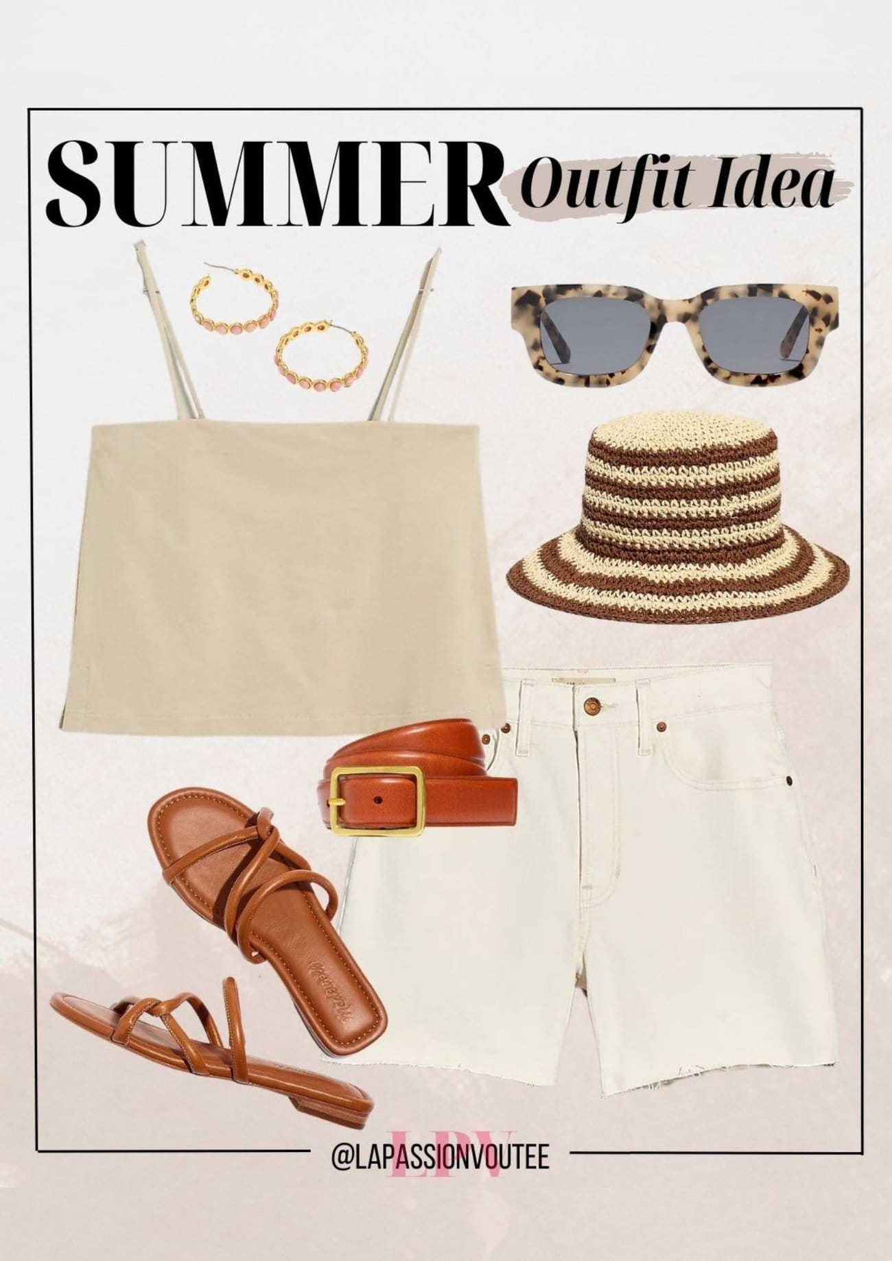 Summer Outfit Spaghetti Strap Tube Top Short