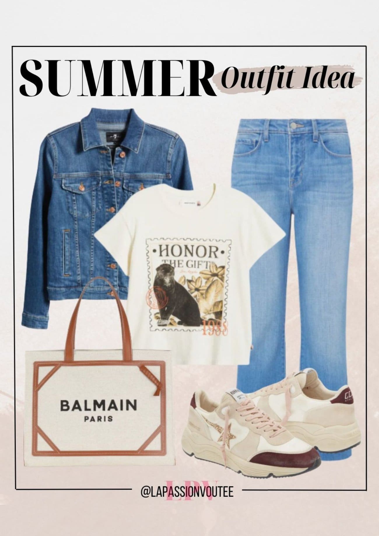 Summer Outfit Straight Leg Jean Graphic T Shirt