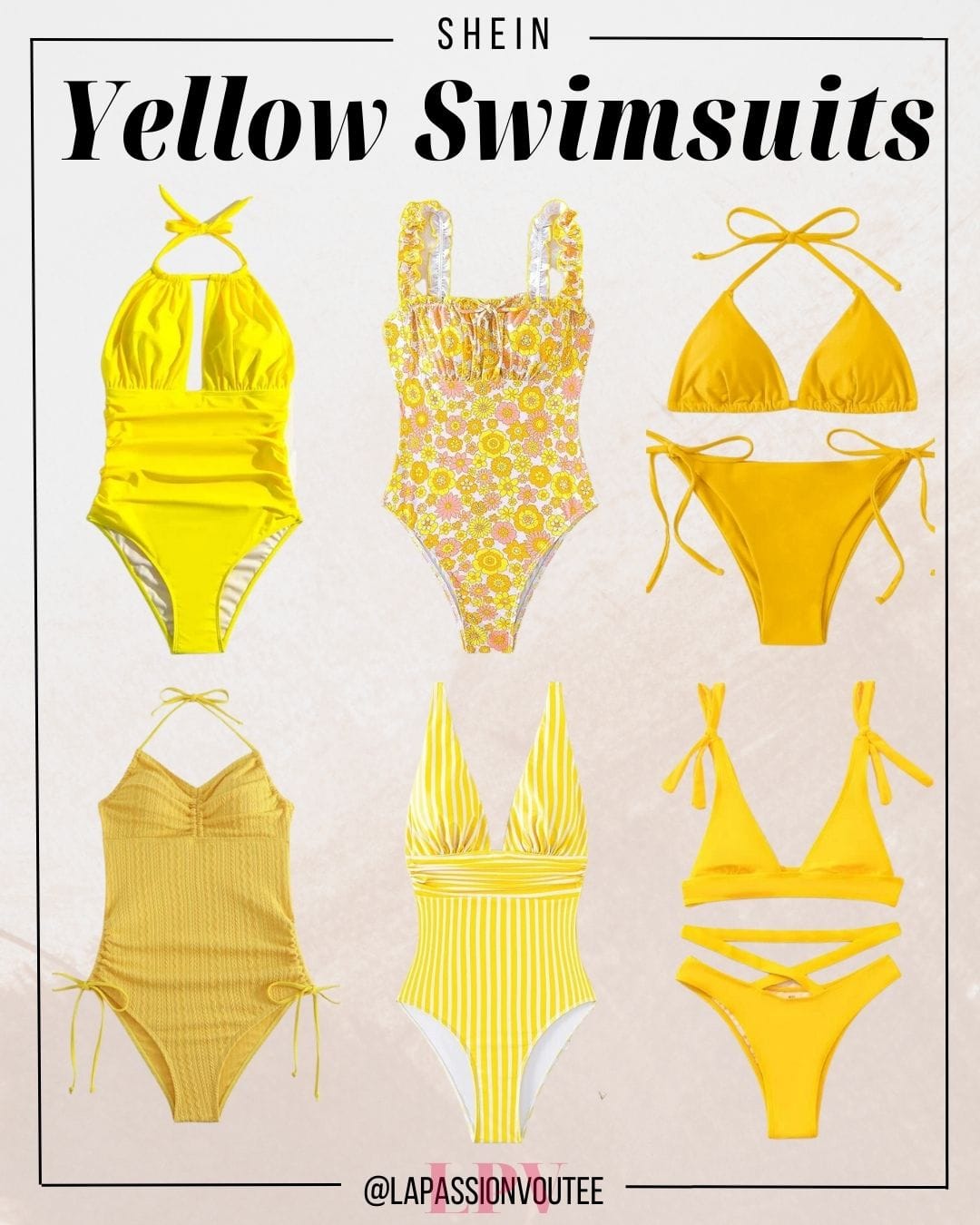 Yellow Shein Swimsuits