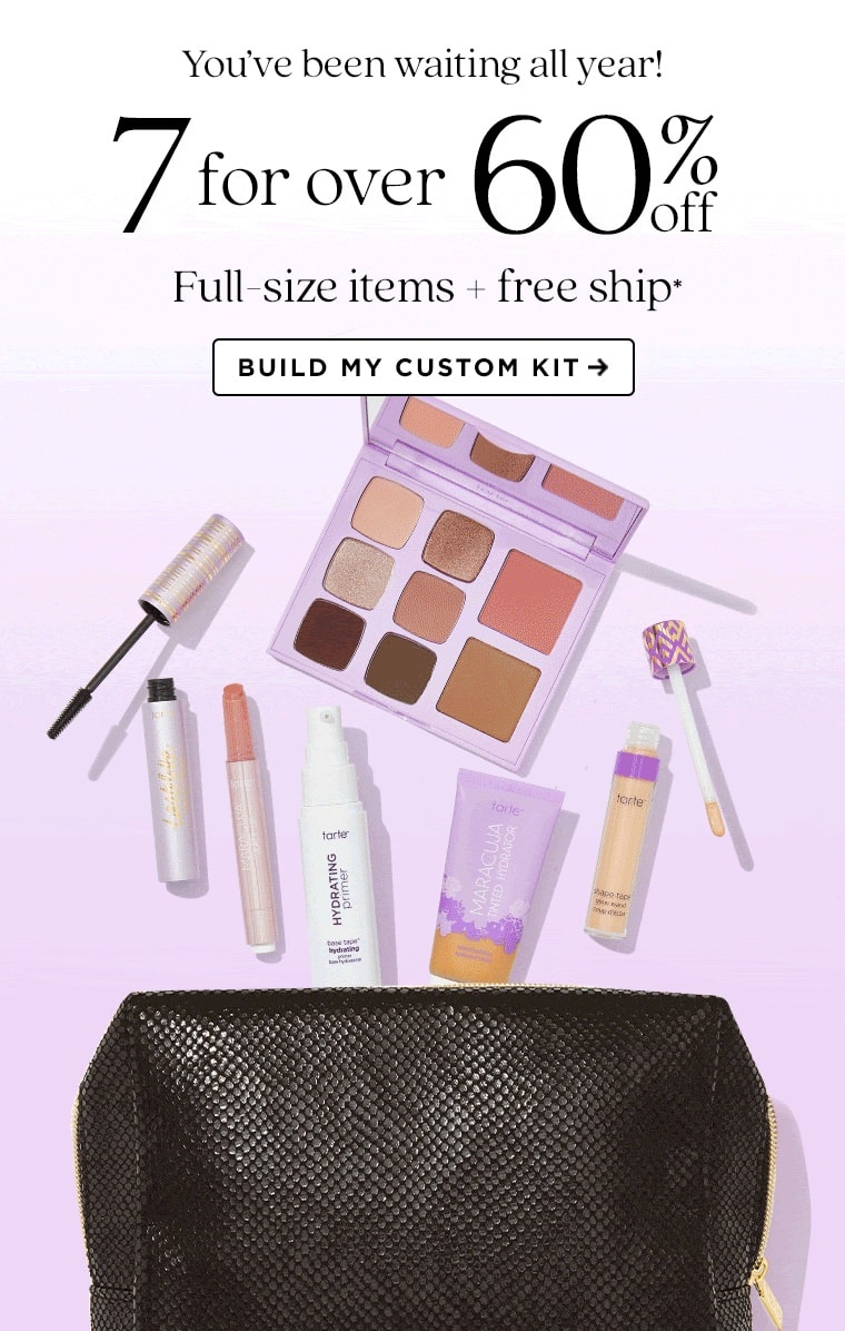 2023 Tarte Custom Kit Sale - $200+ worth of beauty products for $67