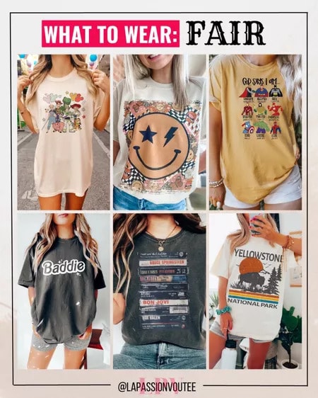 Cute graphic tees to wear to the fair