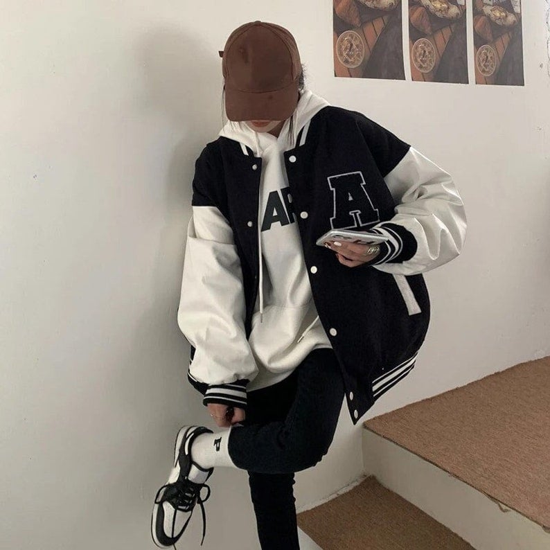 Etsy Embroidered Letterman Jacket