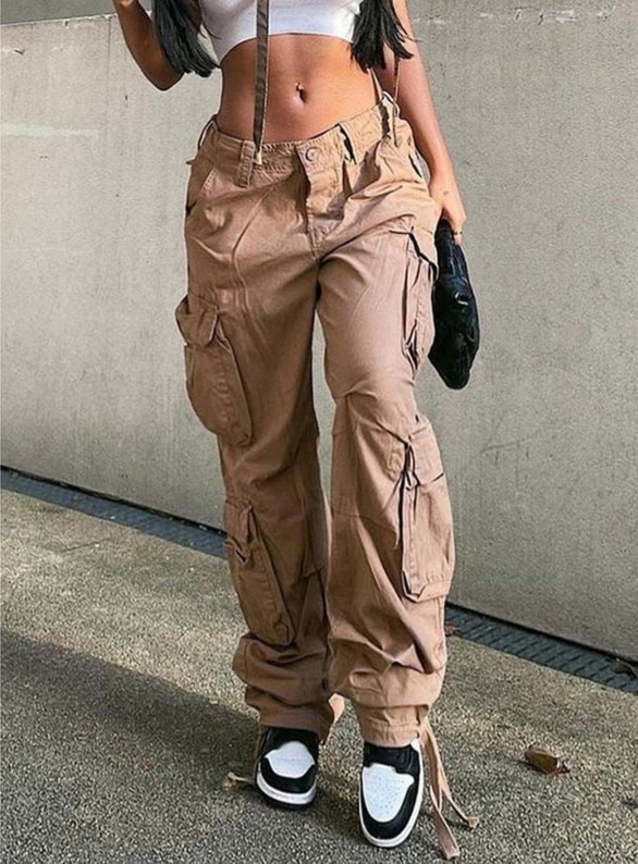 Etsy Y2K Side Pockets Designed Cargo Pants