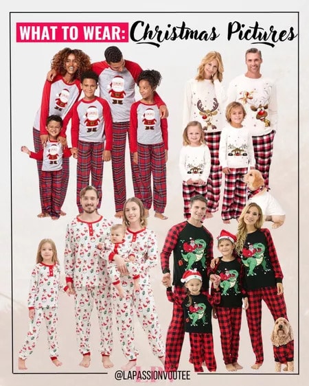 Family matching outfits to wear to Christmas pictures
