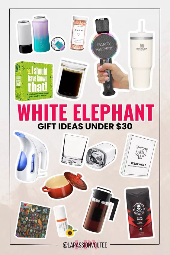 Under 30 white elephant gifts