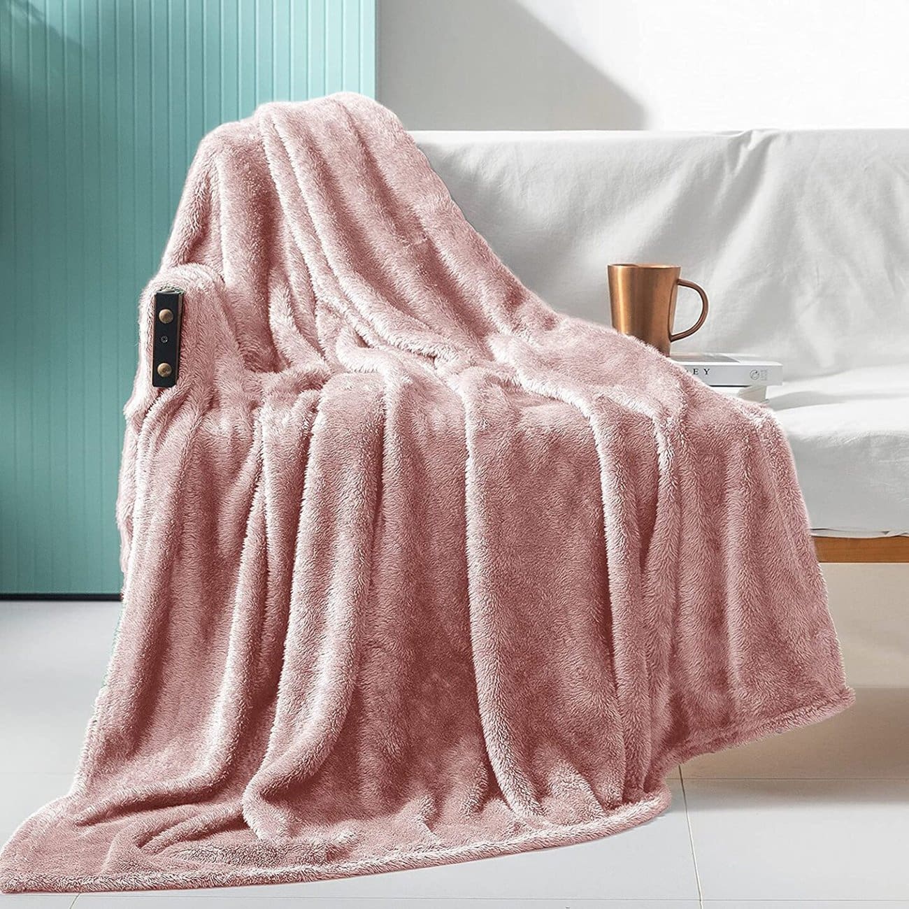 Walmart Exclusivo Mezcla Plush Fuzzy Large Fleece Throw Blanket