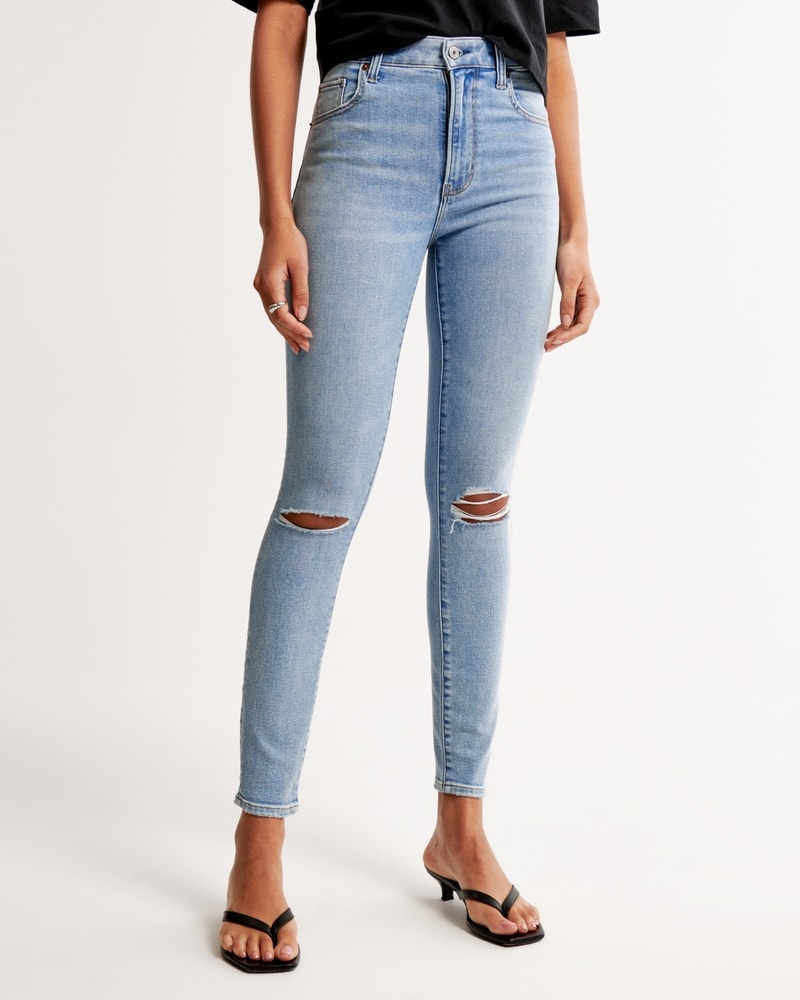 High Rise Super Skinny Ankle Jean Abercrombie Fitch