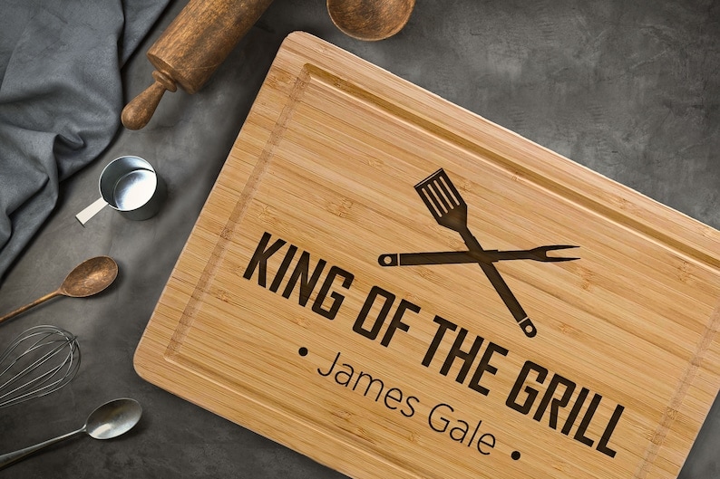 King of the Grill Cutting Board etsy