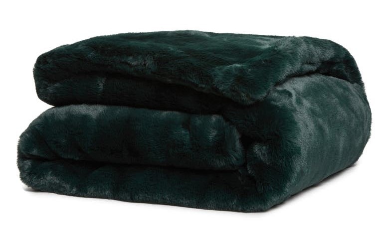 Shiloh Weighted Faux Fur Throw Blanket