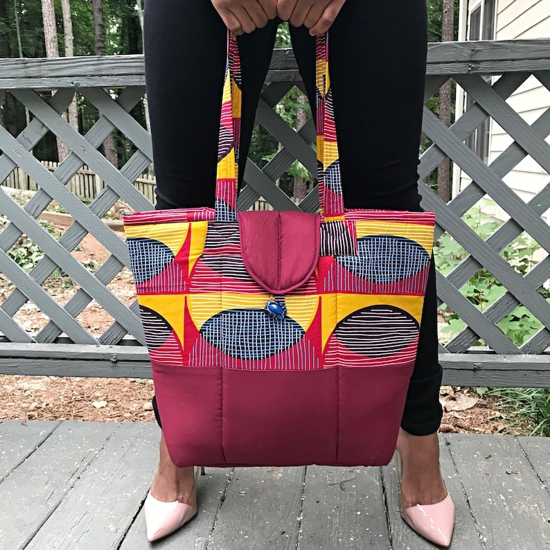 African Print handmade Shoulder Bag