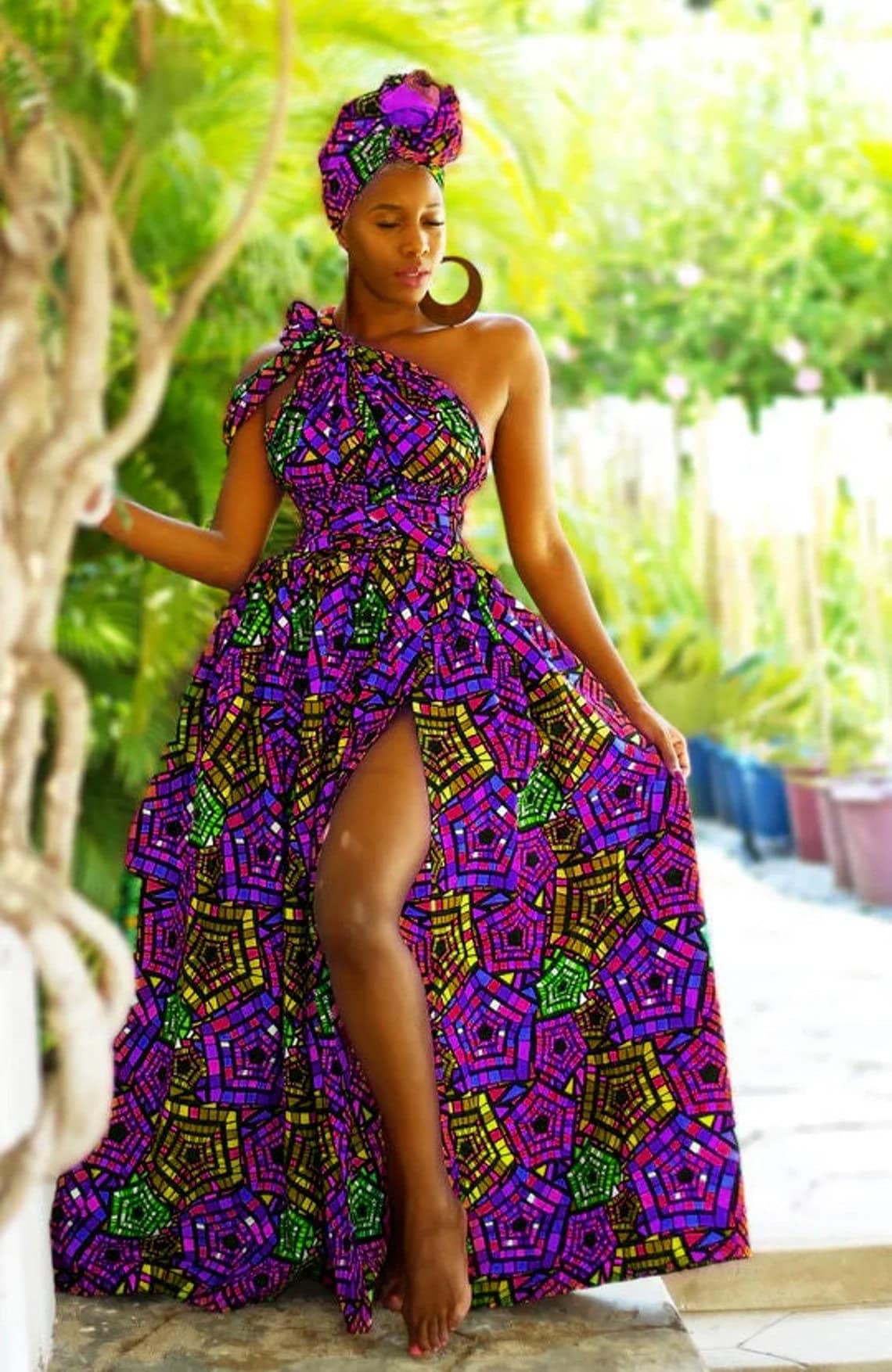 African Print Infinity Dress