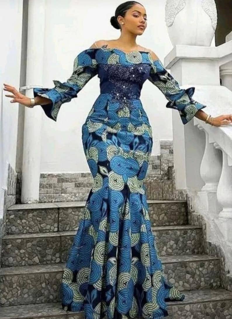 Ankara Mermaid Gown