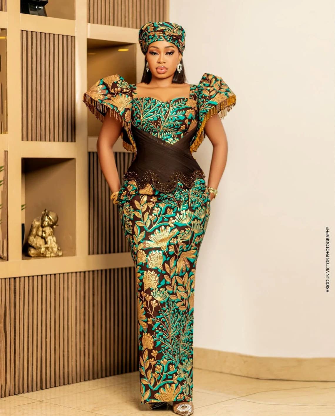 Luxury Ankara Dress