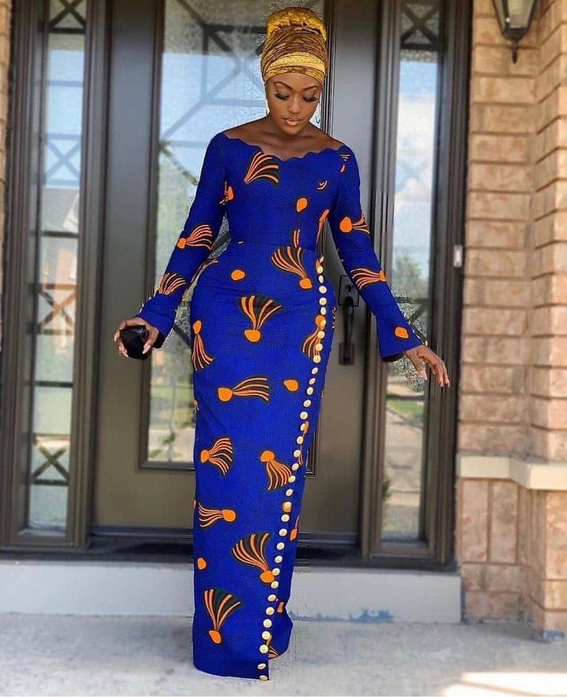 Muna African Print Dress