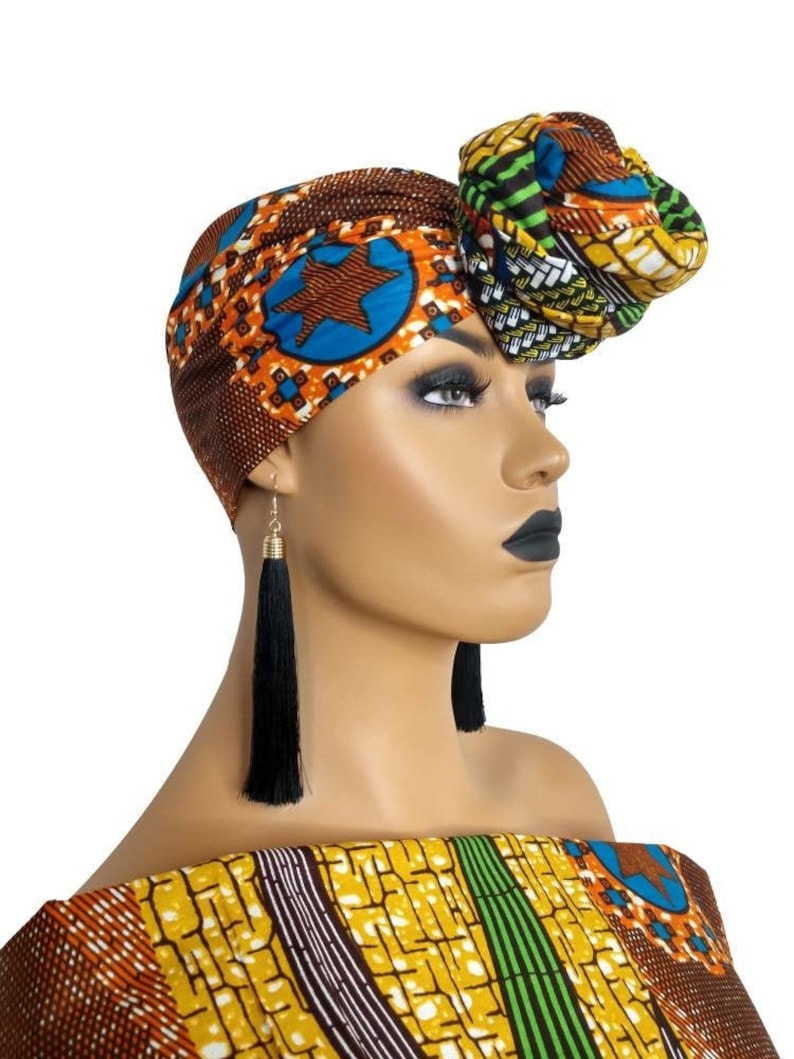 Patch Work African Print Headwrap