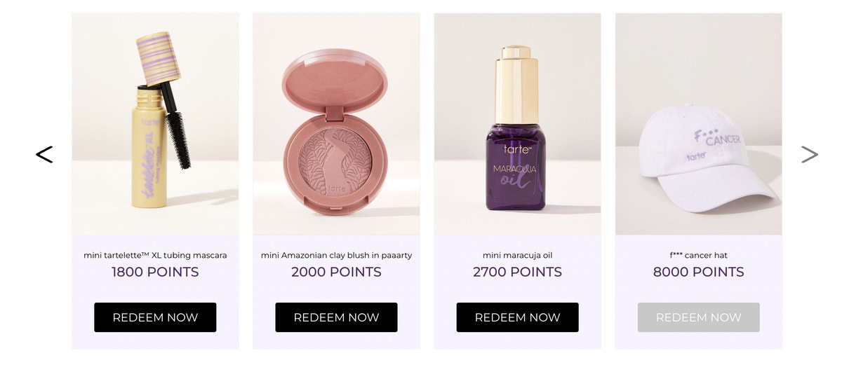 tarte rewards program