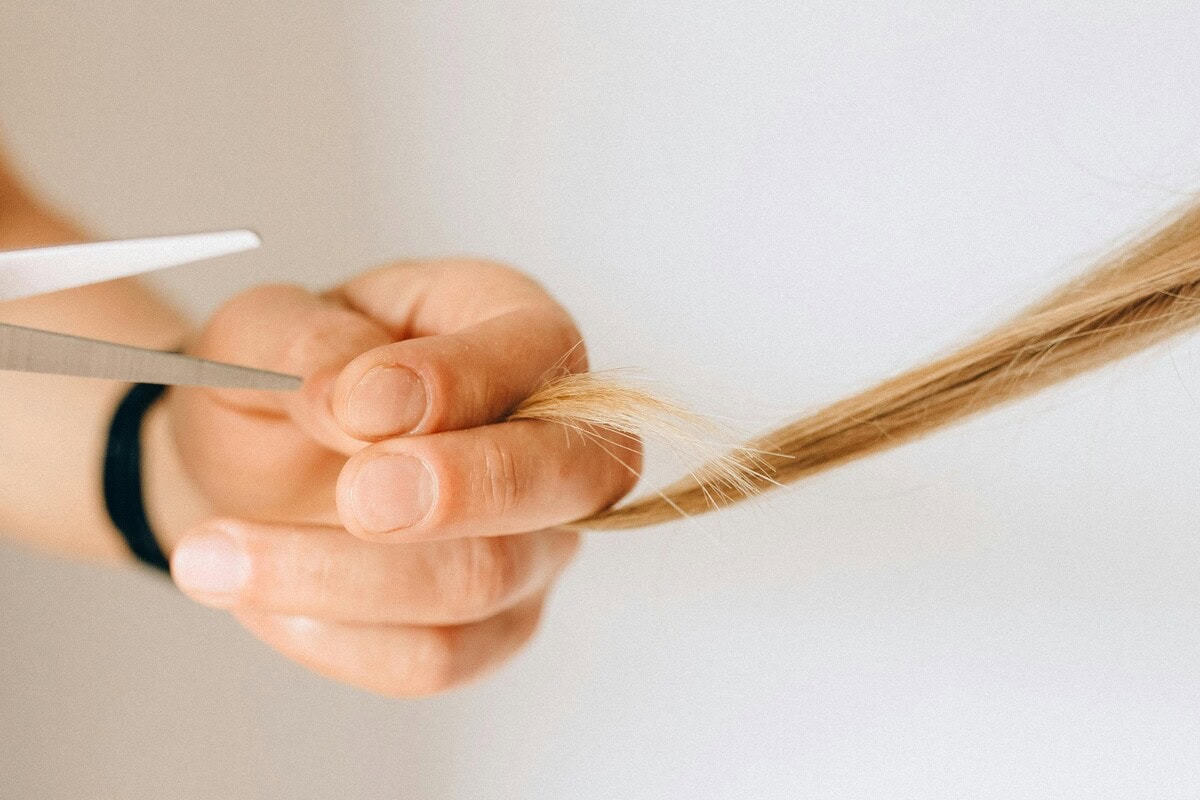 flipped end hair
