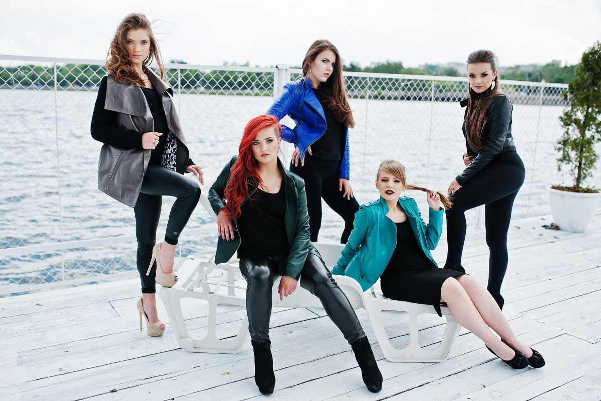 five beautiful young girls models at leather jacke 2025 02 11 01 53 48 utc