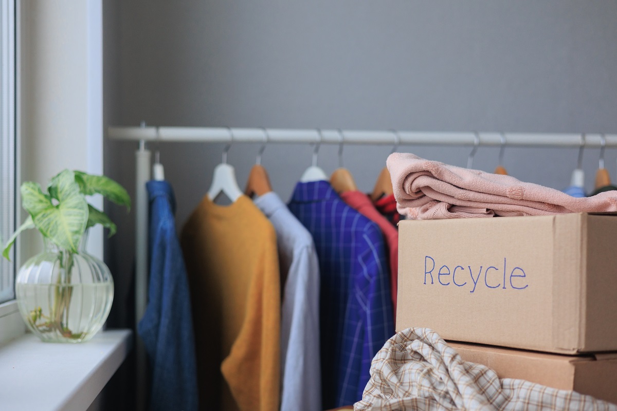 box of clothes for recycling garbage sorting and 2025 02 22 16 24 24 utc