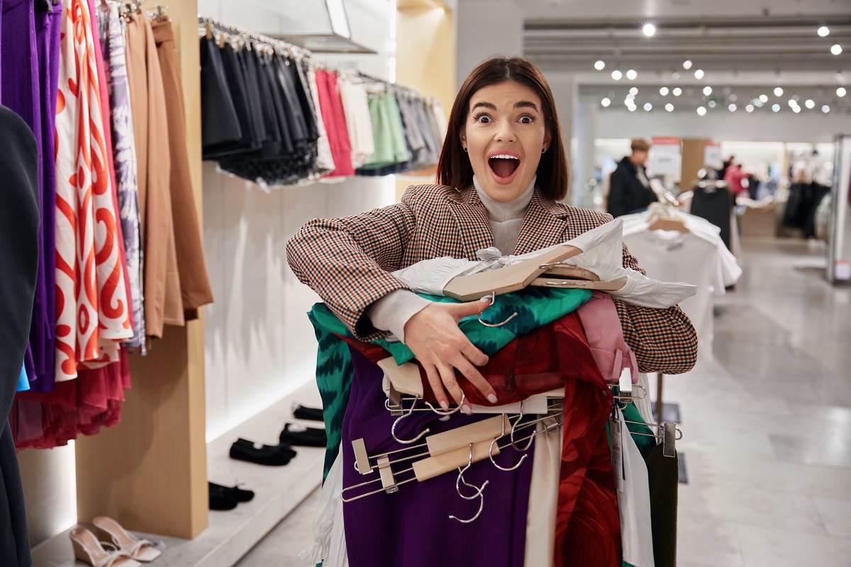 portrait of excited young woman shopper feeling sh 2024 12 05 19 23 18 utc